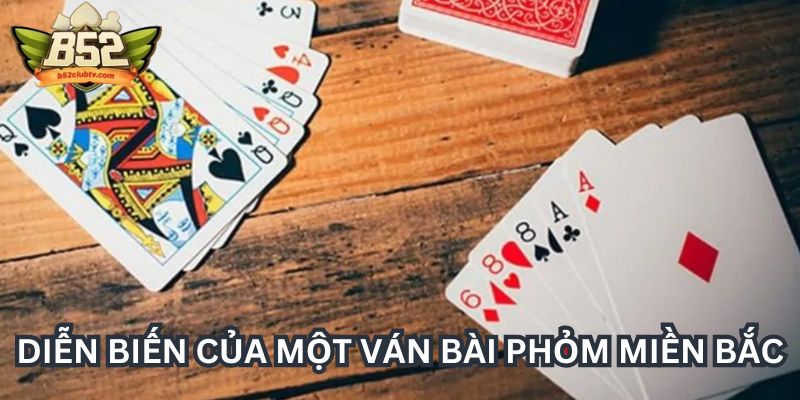 Diễn biến của một ván bài phỏm miền Bắc