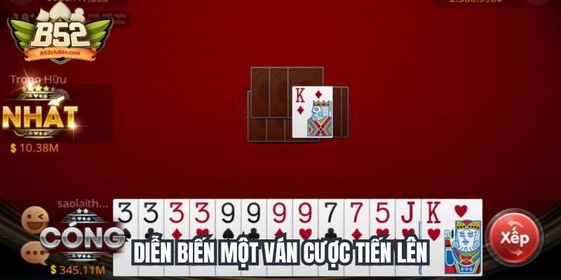 Diễn biến một ván cược tiến lên miền nam Diễn biến một ván cược tiến lên